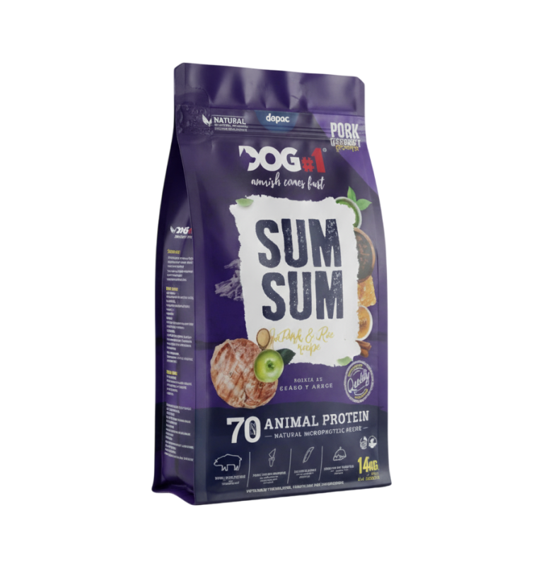 Pienso Cerdo Ibérico Monoproteico DOG-1 SumSum. Saco de pienso adulto con Cerdo.