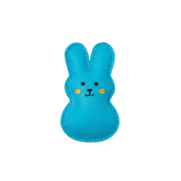 Juguete de fieltro suave con forma de conejo azul para gato, relleno de Catnip para morder y patear, fomenta la actividad felina.