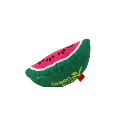 Juguete Vivadog de peluche con forma de rodaja de sandía, relleno de catnip para gatos.