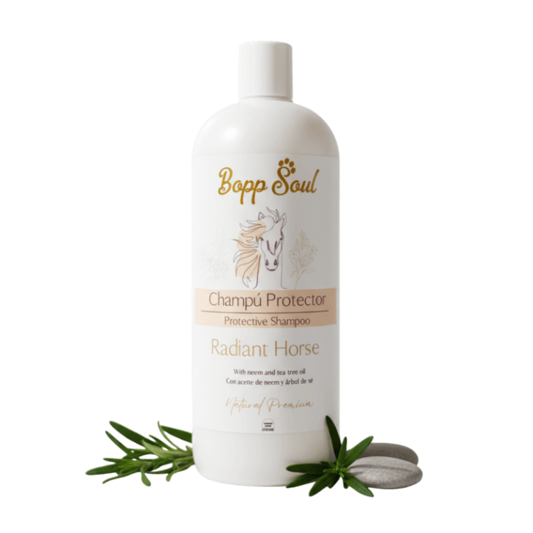 Champú Protector Bopp Soul Radiant Horse con aceite de Neem y Árbol de Té, formato 1 litro.