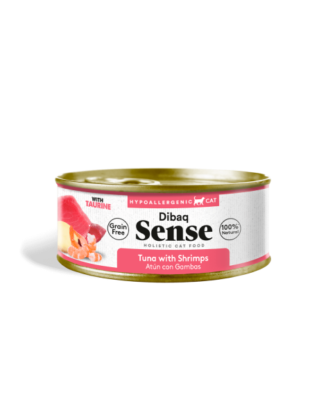 Alimento húmedo Dibaq Sense Gato Atún con Gambas Grain Free Hipoalergénico con Taurina