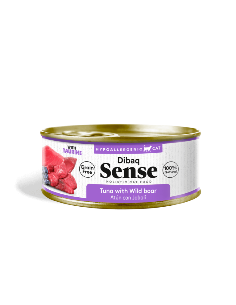 Alimento húmedo Dibaq Sense Gato Atún con Jabalí Grain Free Hipoalergénico con Taurina