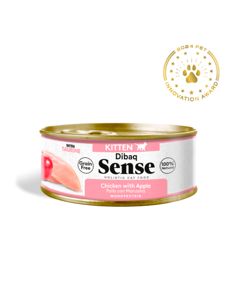 Alimento húmedo Dibaq Sense Kitten Gatito Pollo con Manzana Monoproteína Grain Free