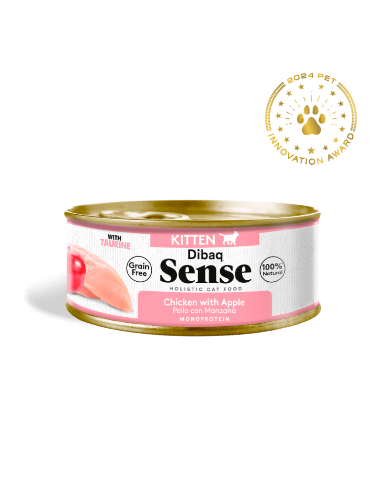 Alimento húmedo Dibaq Sense Kitten Gatito Pollo con Manzana Monoproteína Grain Free