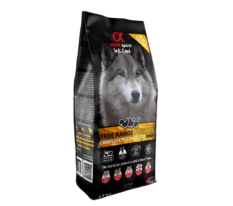 Pienso Soft Aves Perro Alpha Spirit Semihúmedo. Bolsa de Free Range Poultry.
