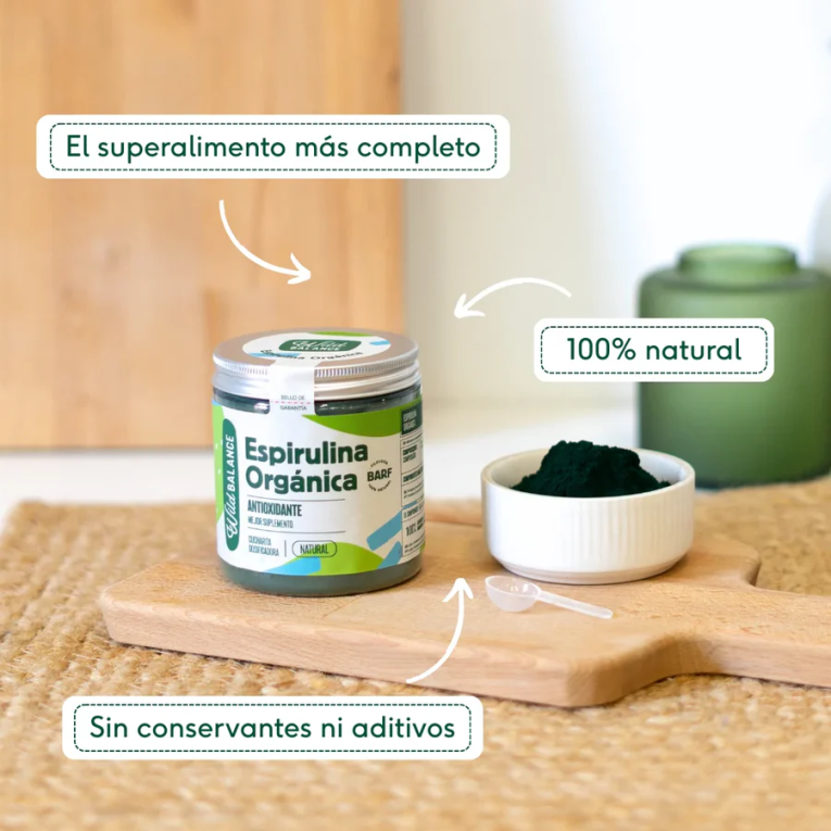 suplemento de espirulina organica wild balance para perros y gatos salud natural