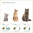 tabla de dosis diaria espirulina organica segun peso del gato