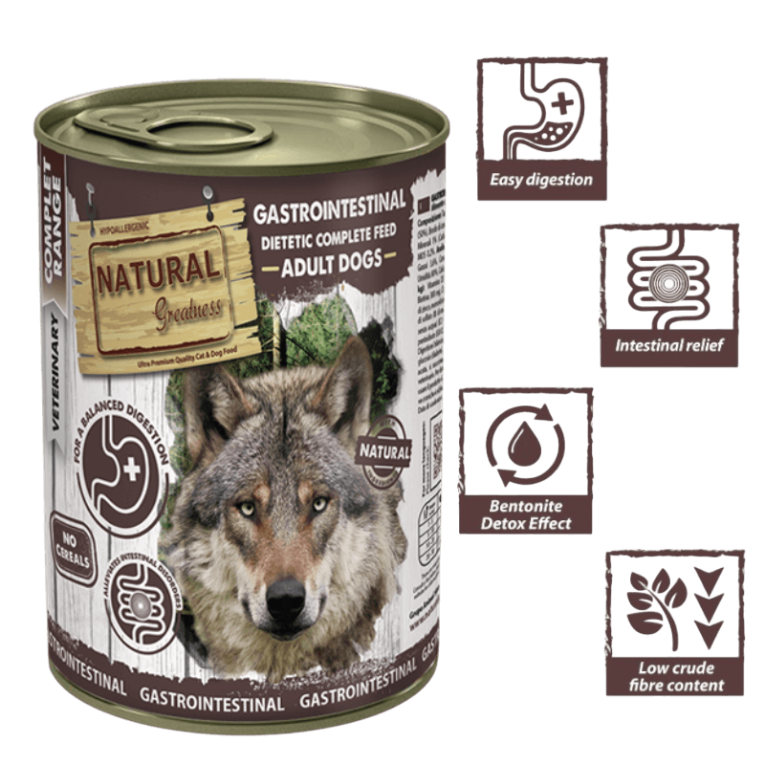 Comida húmeda de fácil digestión para perros con diarrea, colitis y mala absorción 400g