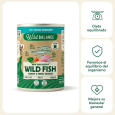 lata de comida natural para perros de pescado y pavo wild balance 400g