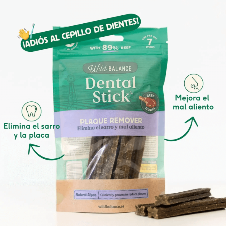 sticks dentales ternera wild balance nuevos sabores higiene dental natural perro