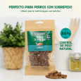 bolsa wild snacks light de pavo wild balance 75g premios naturales bajos en calorías para perros