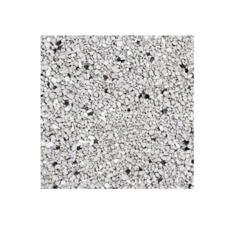 Textura detallada de la arena aglomerante para gatos Gloria, de bentonita con carbón activo para control de olores, en formato de 10kg.