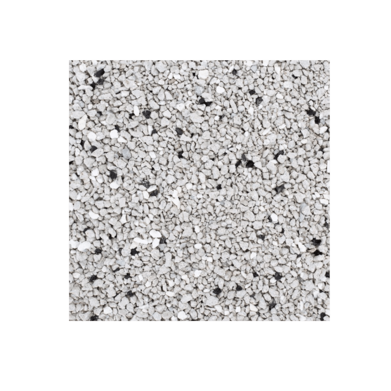 Textura detallada de la arena aglomerante para gatos Gloria, de bentonita con carbón activo para control de olores, en formato de 10kg.