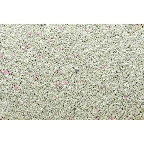 Textura detallada de la arena aglomerante para gatos Gloria Sensitive, bentonita premium con gránulos rosados, ideal para patas sensibles, en formato de 10kg.