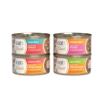 Latas Catit DUET Selection para gato, comida húmeda variada, Atún/Salmón, Pollo/Gambas, Salmón/Pollo y Pato/Pollo.