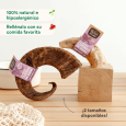 tamaños pequeño y grande de cuerno de cabra para perros snack natural hipoalergénico y sin cereales