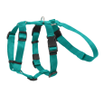 Arnés de 3 puntos anti-escape de nylon color Crystal (Turquesa) para perros, arnés de seguridad para coche
