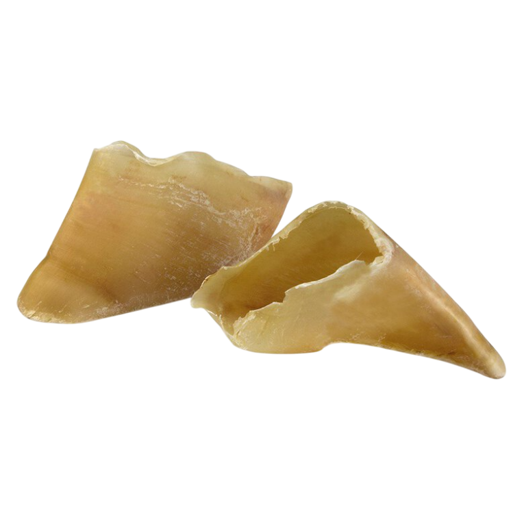 Snack natural Pezuña de Ternera para perros, masticable de larga duración, ayuda a la higiene dental.