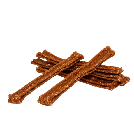 Stick dental de pato deshidratado para perros, snack natural antisarro, pura proteína y colágeno