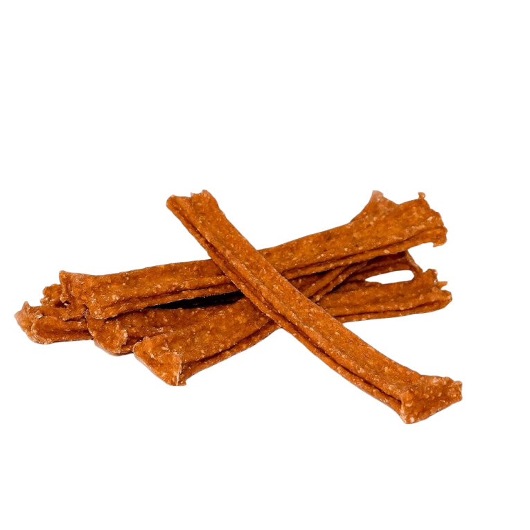 Stick dental de pollo para perros, snack natural deshidratado antisarro con colágeno natural