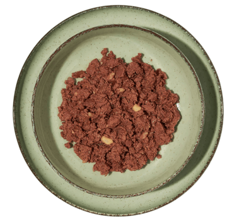 Comida húmeda textura paté de cordero y cerdo cremoso sin trozos para perros delicados