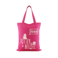 Tote bag MjAMjAM rosa con logo de la marca de comida natural para gatos y perros