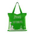 Tote bag MjAMjAM verde con logo de la marca de comida natural para gatos y perros, artículo de regalo