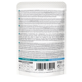 Etiqueta trasera con la dosificación y composición de cerdo ibérico sin cereales