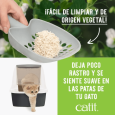 Arena Catit Go Natural de origen vegetal, fácil de limpiar y suave para las patas del gato