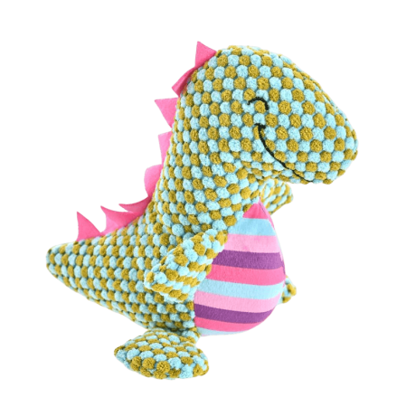 Peluche Dragón Sonido Perro multicolor (22cm) con textura bumpy para cachorros.