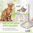 Arena Catit Go Natural Pea Husk aglomerante, top ventas, sin aroma, hecha de cáscara de guisante