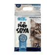 saco de 7 litros de arena para gatos biodegradable petsana purr soya hecha de fibra de soja ultra aglomerante y sin aroma