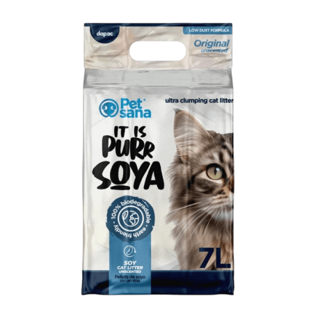 PetSana Arena Aglomerante Purr Soya 7L Para Gatos