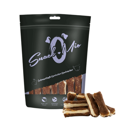 SnackOMio Huesitos de Conejo y Ternera 120gr Para Perros