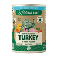 lata de comida humeda de pavo y verduras para perros barf