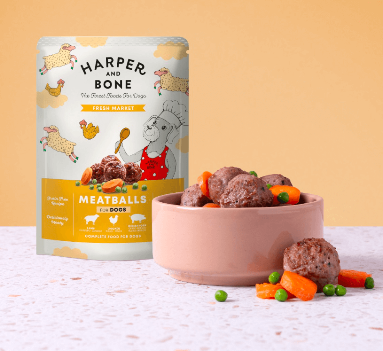 Harper_and_bone_albondigas_amarillo_perro