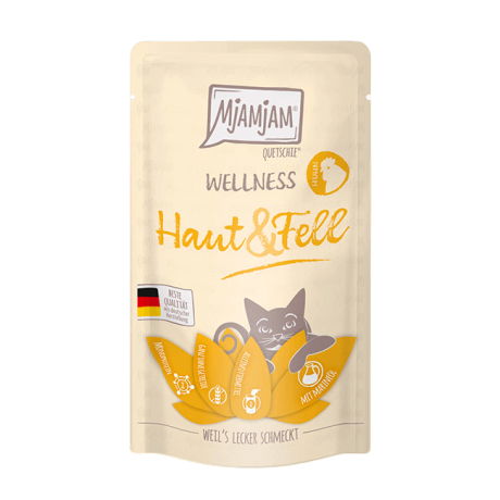 MjAMjAM Wellness Pollo Piel y Pelaje 125g Para Gatos