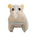 Peluche rinoceronte Zeus Safari para perros en color beige con costuras de alta resistencia y triple capa en Piensos Anlú.