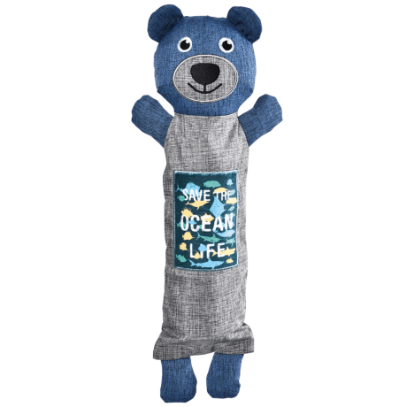 Juguete oso ECO XT-DOG con porta botellas (36 cm) Para Perros