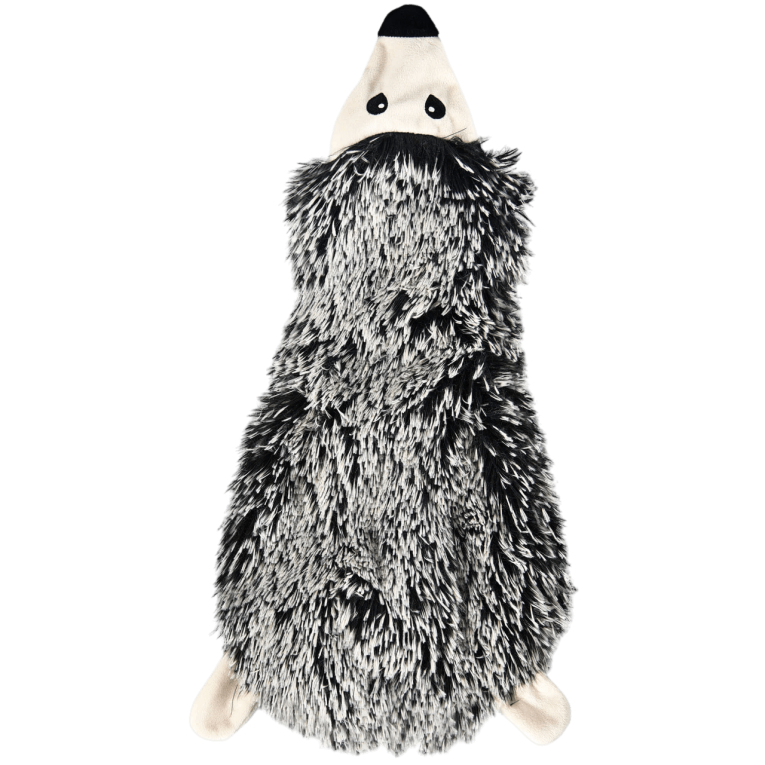 Juguete para perro con forma de erizo gris sin relleno con cuerpo plano serie Premier DOG en Piensos Anlú.