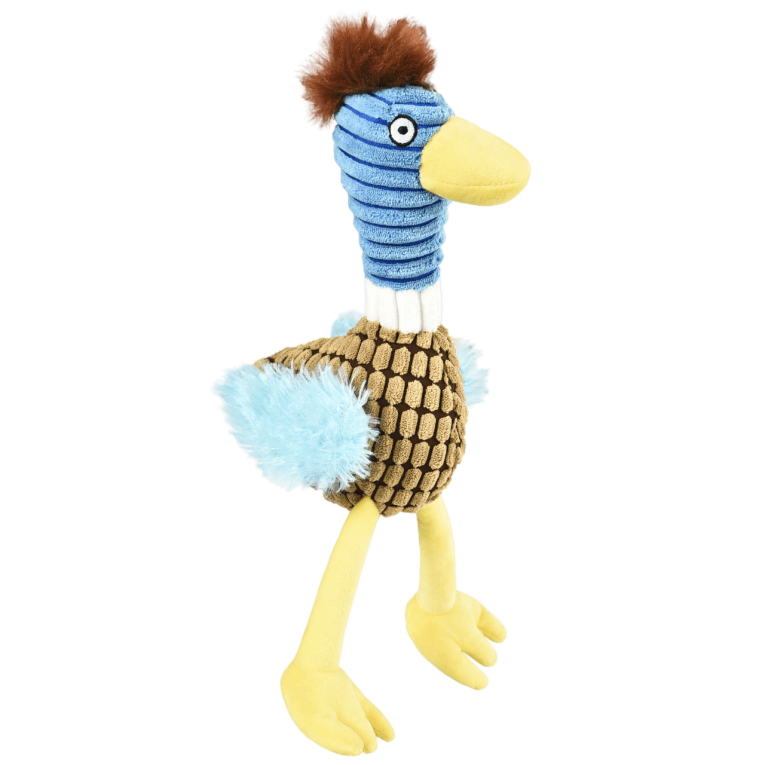 Juguete para perro con forma de pato multicolor de peluche con sonido serie Premier DOG en Piensos Anlú.