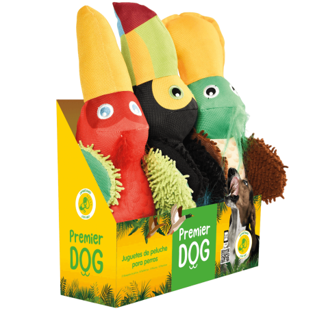Set 3 Aves de juguete Premier DOG (22.5 cm) Para Perros