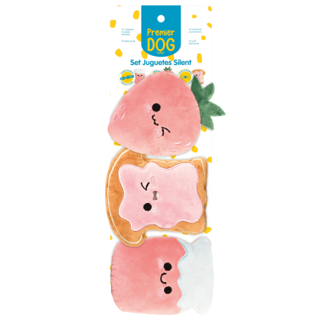 Set de juguetes Silent Desayuno Premier DOG (3 uds.) Para Perros