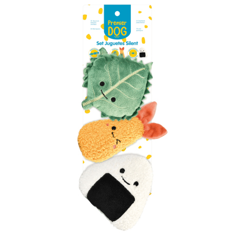 Set de juguetes Silent Sushi Premier DOG (3 uds.) Para Perros