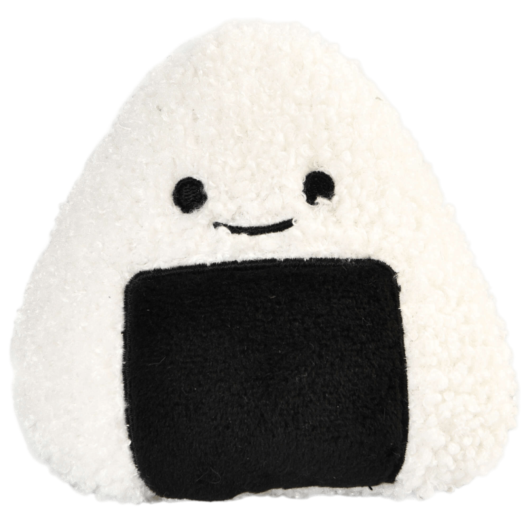 Juguete de peluche maki de sushi con papel crujiente interior para estimular a los perros en Anlú.