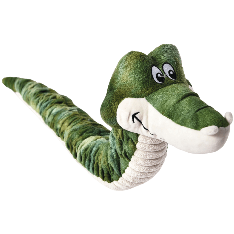 Juguete de peluche largo con forma de serpiente verde serie Jungle de Premier DOG de 50 cm para perros en Anlú.