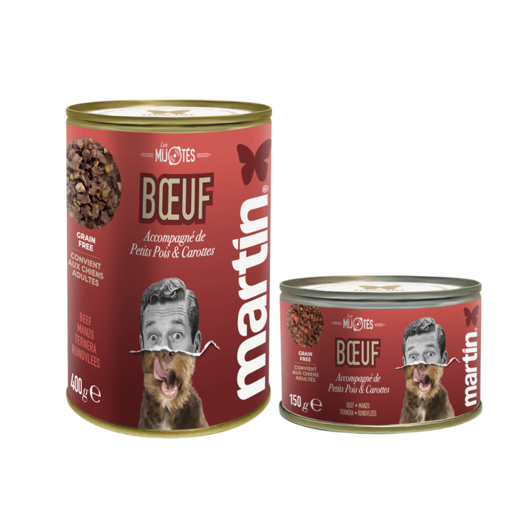 Les Mijotés Estofado de Buey con Guisantes y Zanahorias para perro