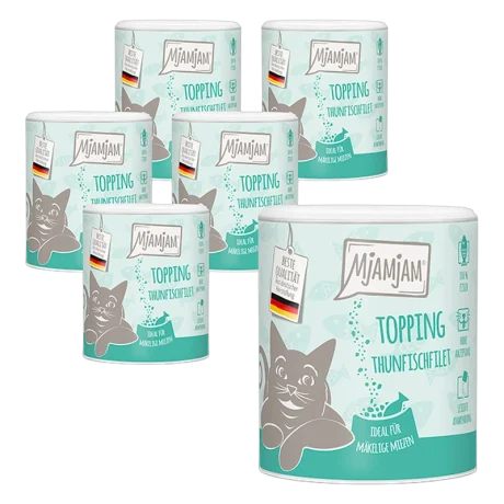 Topping de atún para perro y gato, pack de 6 unidades
