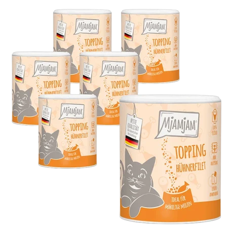 Topping de pollo para perro y gato, pack de 6 unidades