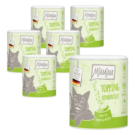 Topping de ternera para perro y gato, pack de 6 unidades